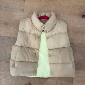 Girls Zara cropped Puffer Vest, size 8-9